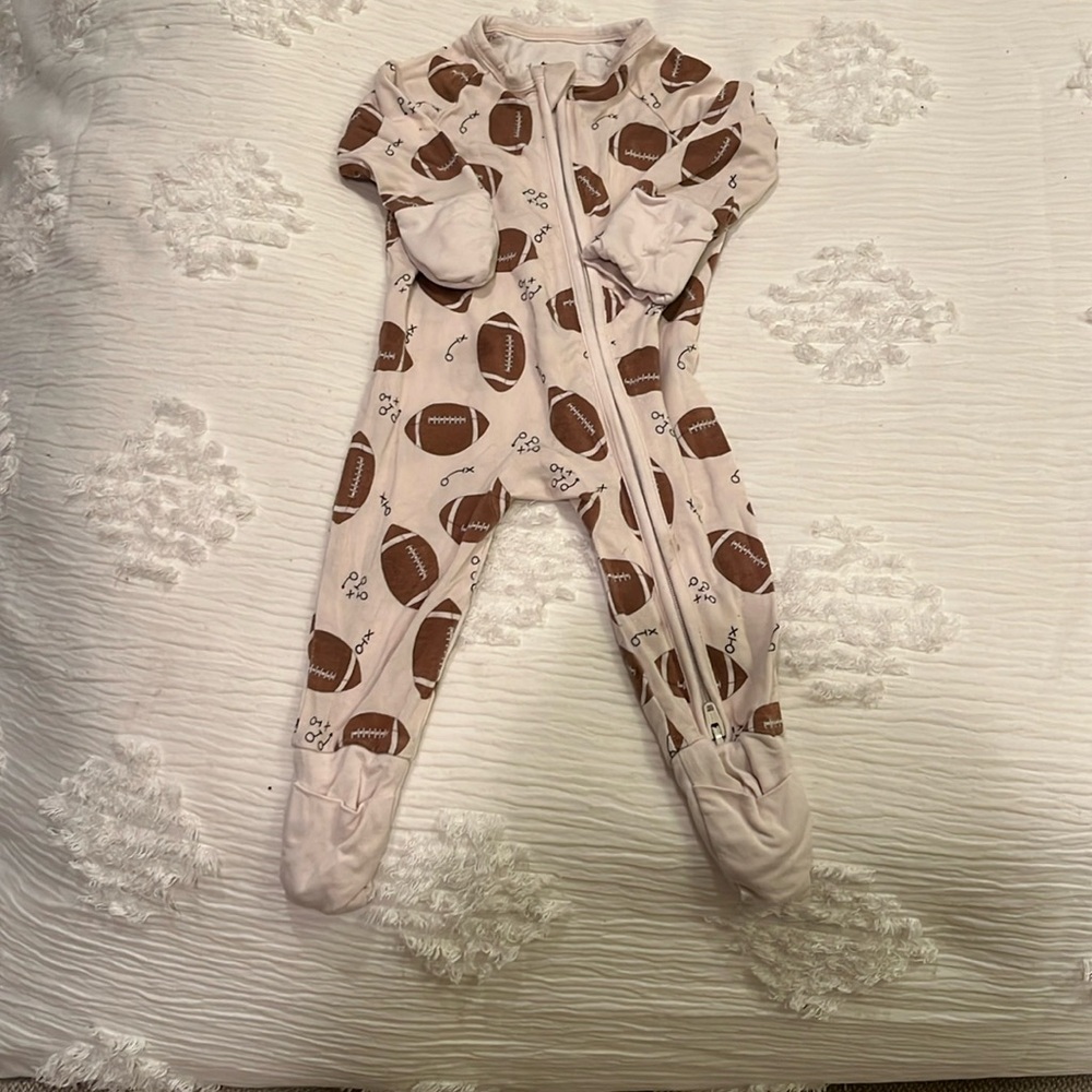 Bamboo newborn football Jammie’s
